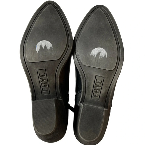 FRYE Judith Black Leather Ankle Bootie short Boots size 6.5 - Picture 8 of 10